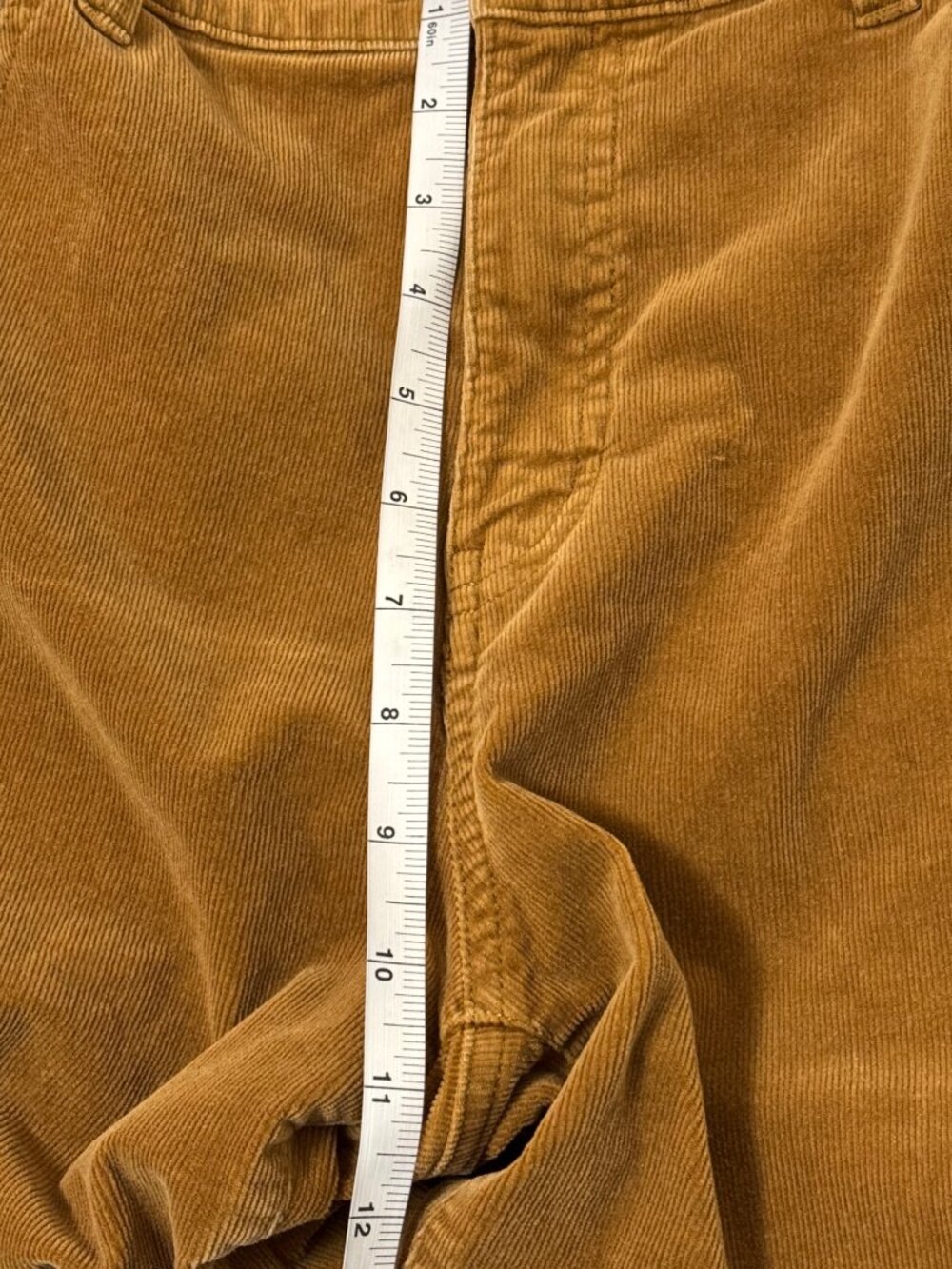 Talbots Pants Womens 10P Corduroy Straight Leg Petite Mustard Brown Classic - Picture 7 of 10